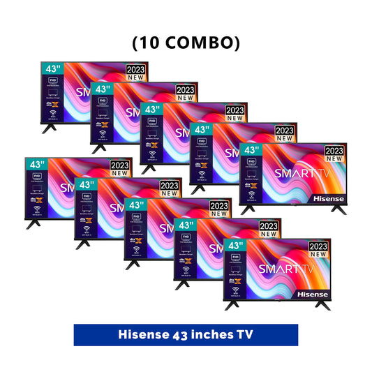 10 UNIT COMBO Hisense 43 inch A4Q LED Smart Tv with Free wall bracket Save ₦114,800! 😱🛒 on this Deal