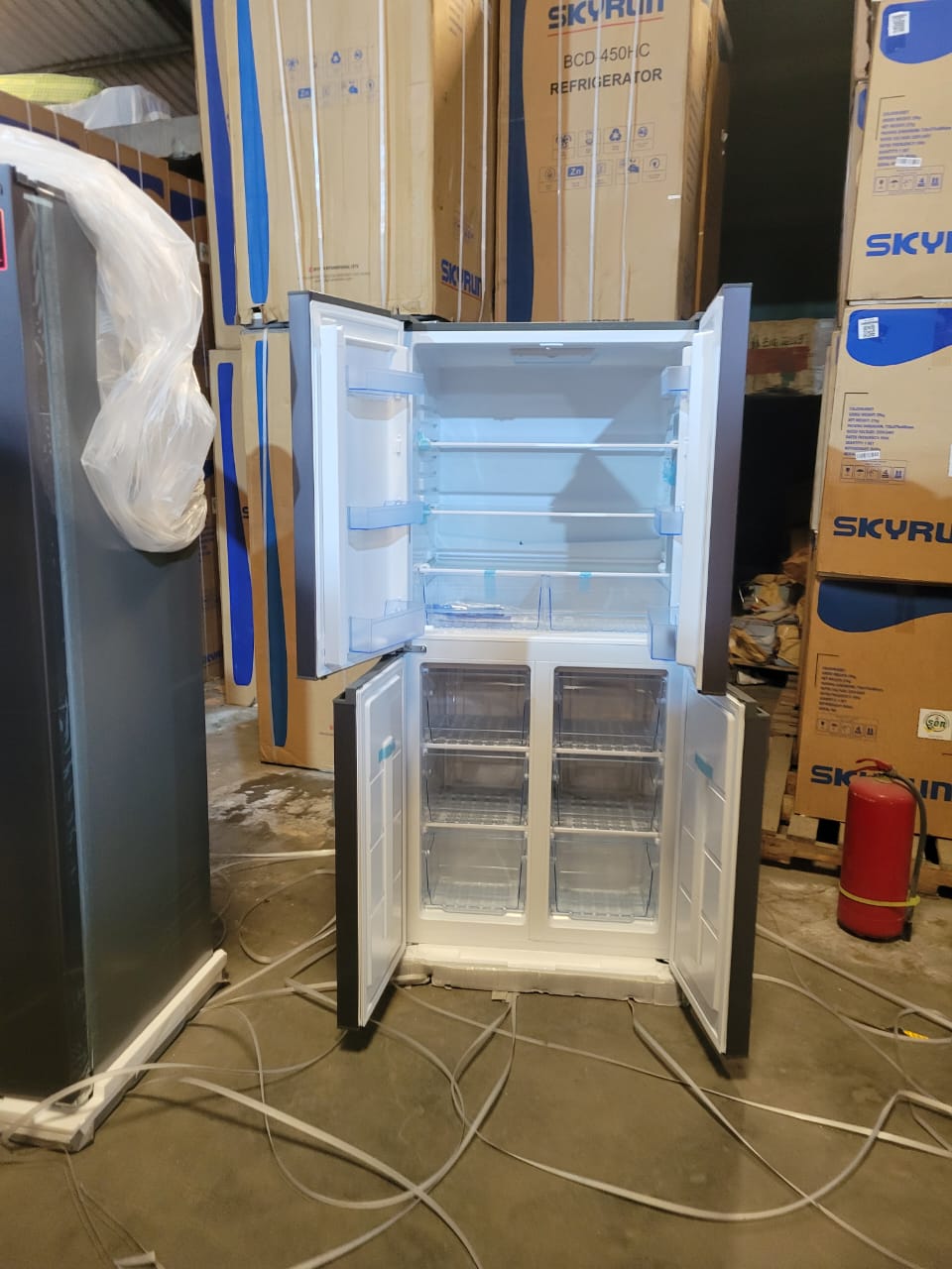 Skyrun 450 liters 4 door Side by Side Refrigerator -  BCD-450HC