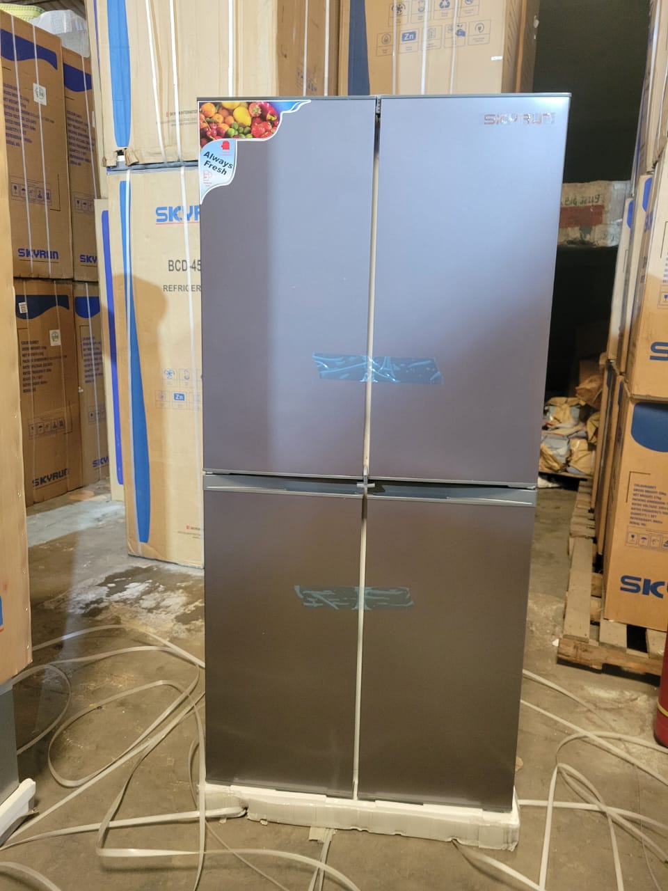 Skyrun 450 liters 4 door Side by Side Refrigerator -  BCD-450HC