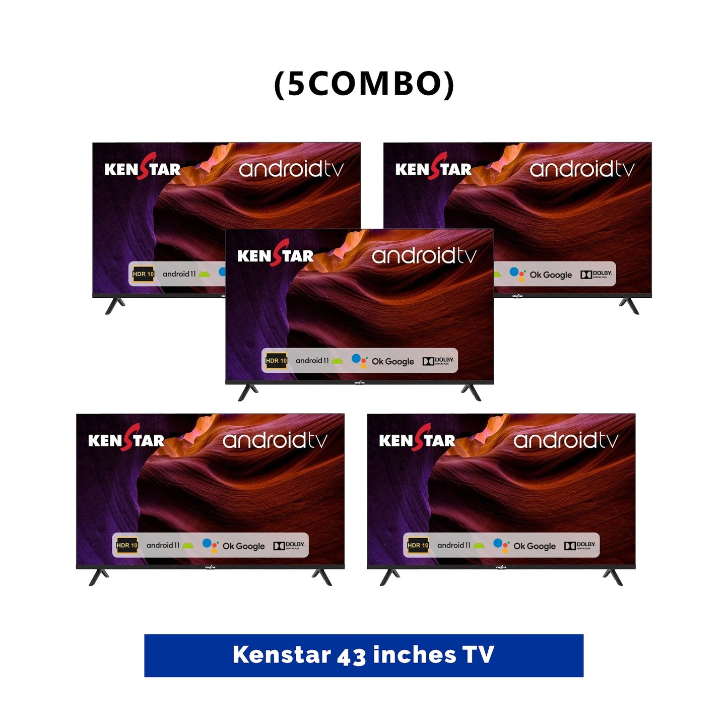 5 UNIT COMBO Kenstar 43 inches Andriod  smart Tv KS-TV43FV5000A  Save ₦26,000! 😱🛒 on this Deal