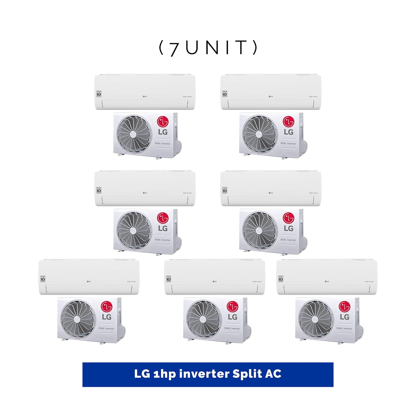 7 UNIT COMBO - LG 1hp Dual Inverter Split Air Conditioner SPL 1.0HP INV. Save ₦191,100! 😱🛒 on this Deal