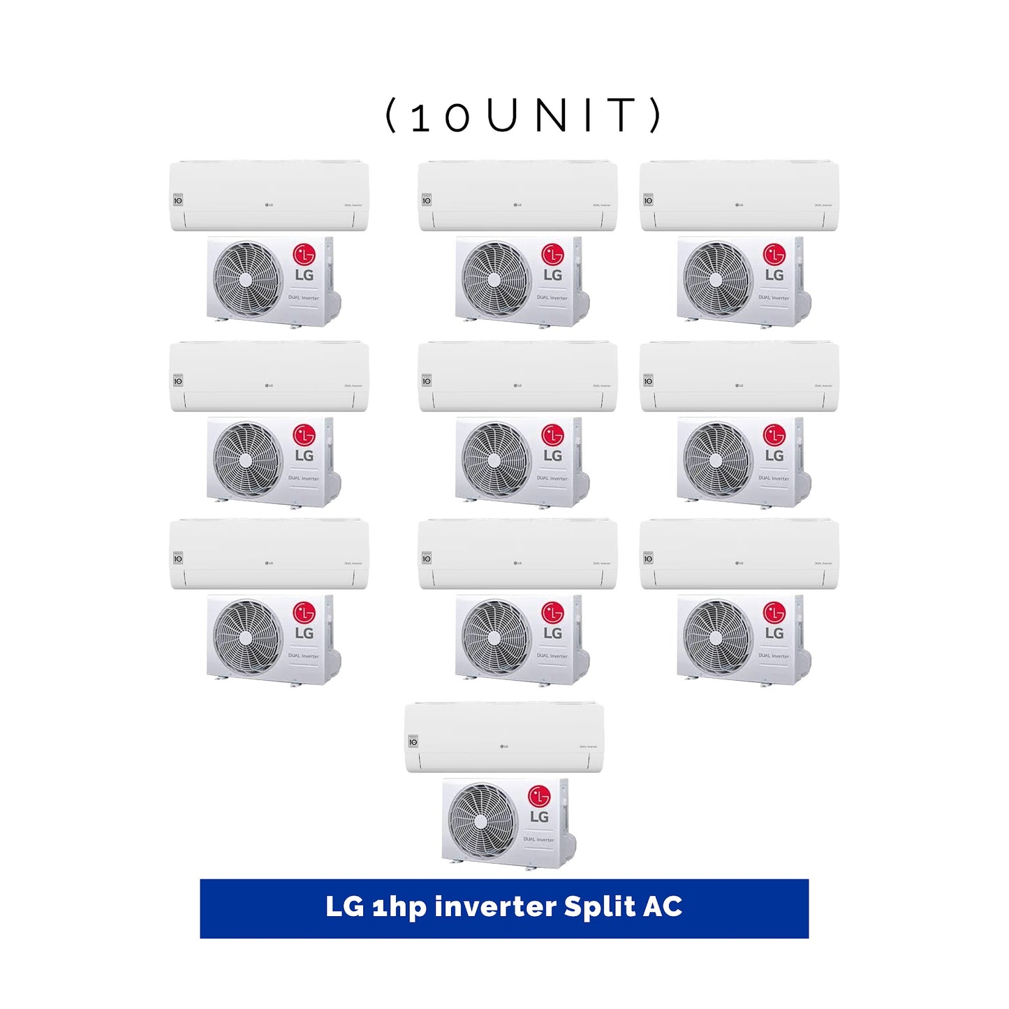 10 UNIT COMBO - LG 1hp Dual Inverter Split Air Conditioner SPL 1.0HP INV. Save ₦273,000! 😱🛒 on this Deal