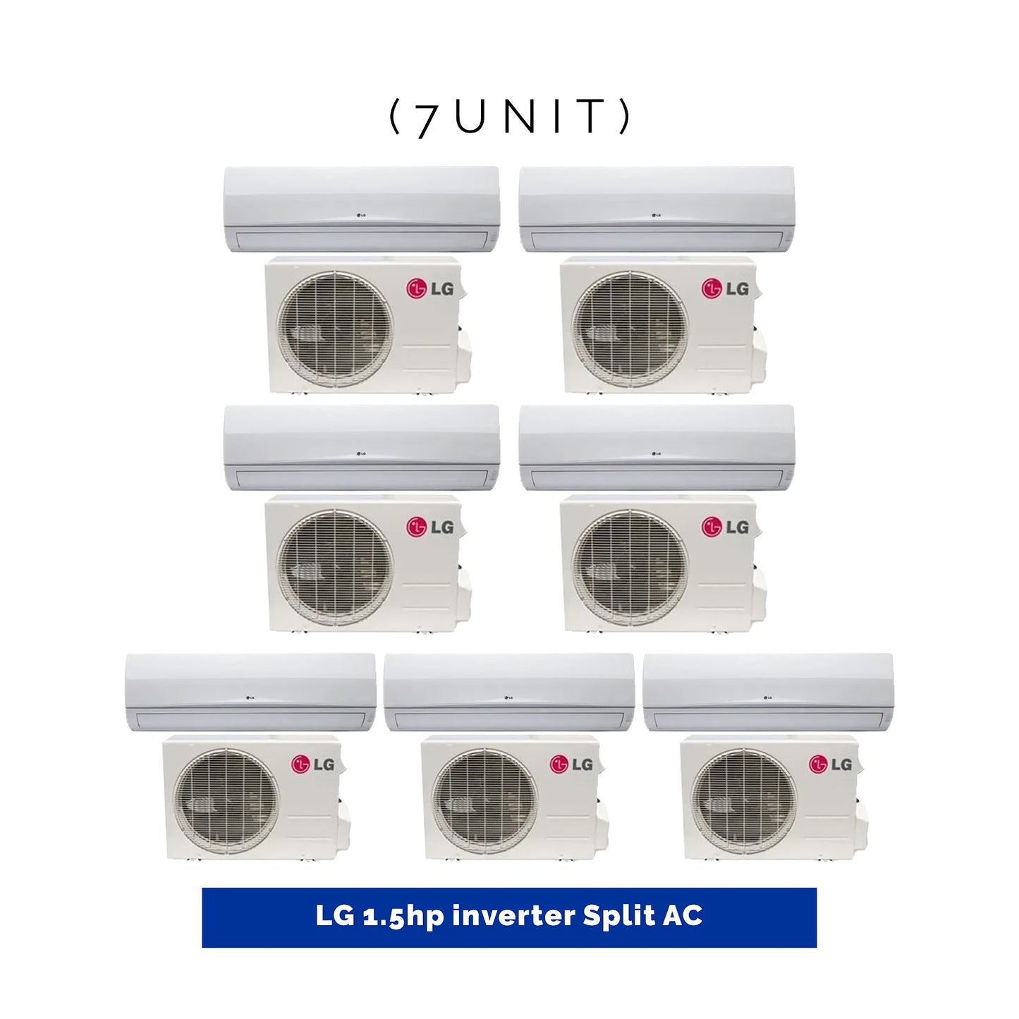 7 UNIT COMBO - Lg 1.5hp Dual Inverter Split Air Conditioner SPL 1.5HP INV.Save ₦224,700! 😱🛒 on this Deal