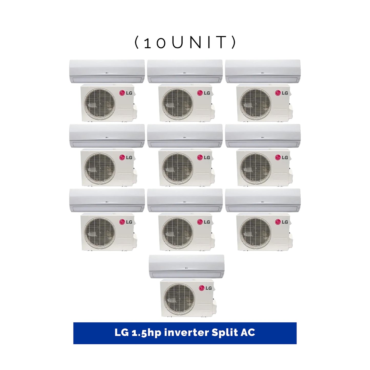 10 UNIT COMBO - Lg 1.5hp Dual Inverter Split Air Conditioner SPL 1.5HP INV. Save ₦321,000! 😱🛒 on this Deal