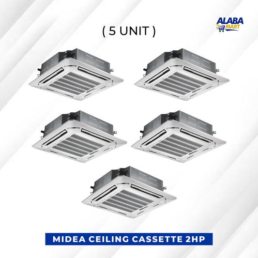 5 UNIT COMBO MIDEA 2HP INVERTER CASSETE AIR CONDITIONER R32 MCDI-18CRDN8. Save ₦184,950! 😱🛒 on this Deal