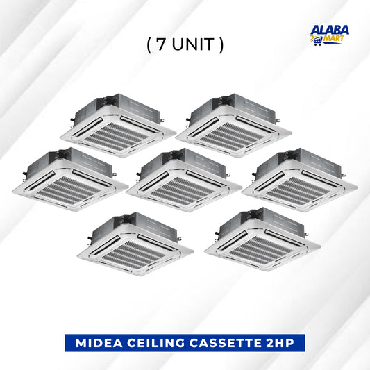 7 UNIT COMBO MIDEA 2HP INVERTER CASSETE AIR CONDITIONER R32 MCDI-18CRDN8. Save ₦258,930! 😱🛒 on this Deal