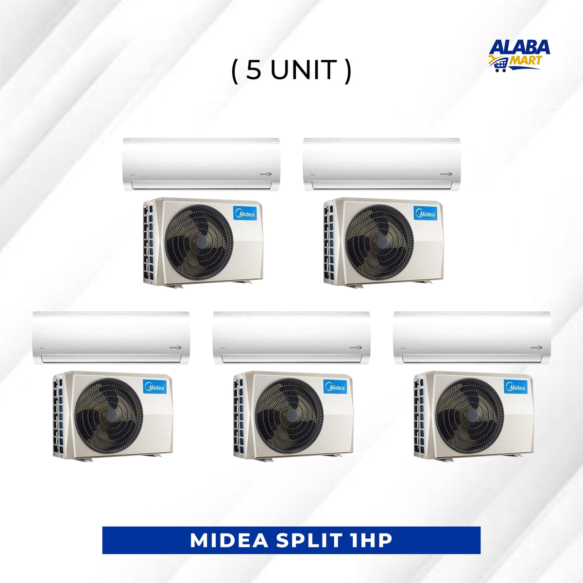 5 UNIT COMBO Midea 1Hp Inverter Split Air Conditioner With installation kit MSAF24A-09CRDNI Save ₦36,200! 😱🛒 on this Deal