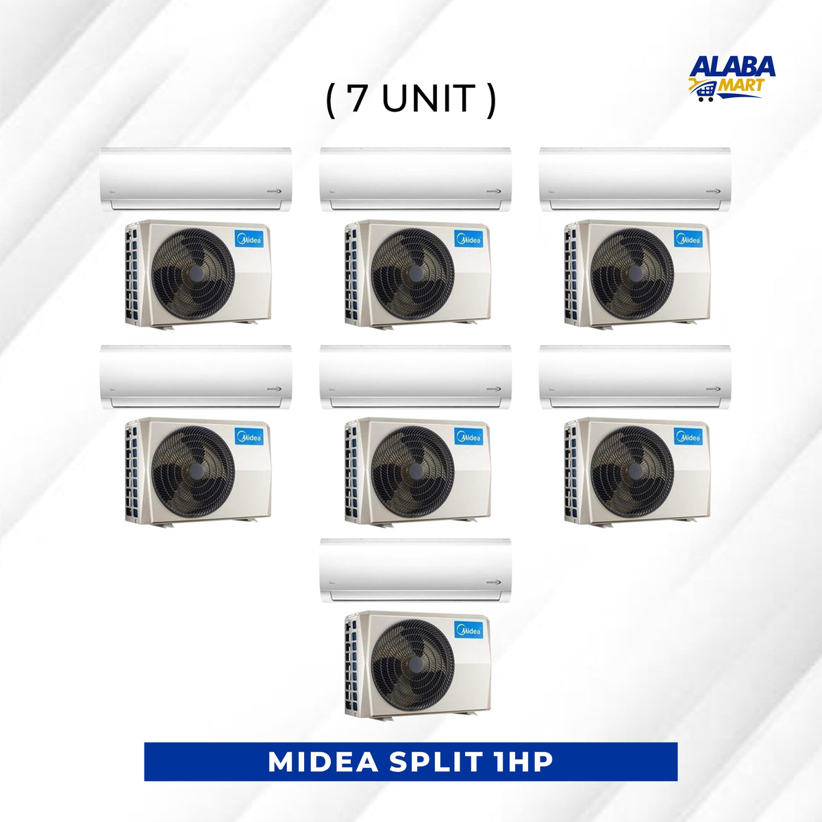 7 UNIT COMBO Midea 1Hp Inverter Split Air Conditioner With installation kit MSAF24A-09CRDNI Save ₦50,680! 😱🛒 on this Deal