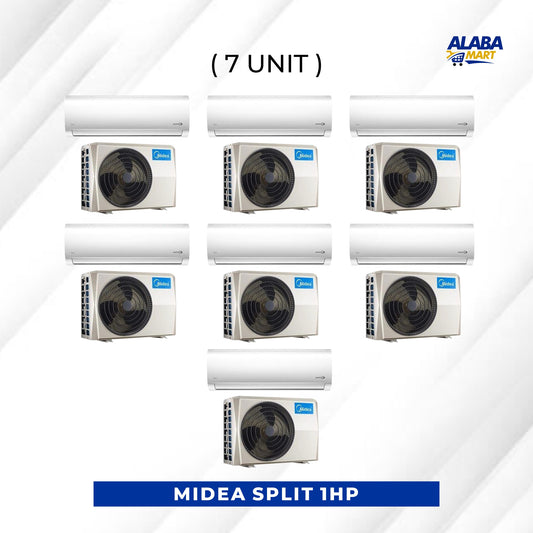 7 UNIT COMBO Midea 1Hp Inverter Split Air Conditioner With installation kit MSAF24A-09CRDNI Save ₦50,680! 😱🛒 on this Deal