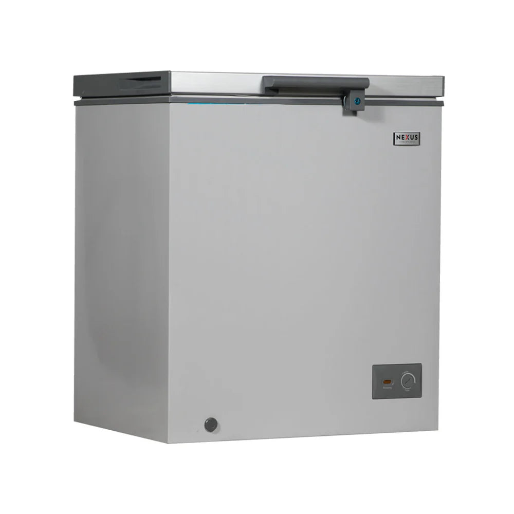 Nexus NX-160HEI  150 Litres Inverter Chest Freezer Metallic Grey