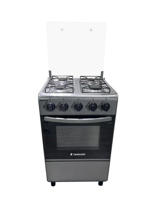 Tamashi 50 × 55 4 Burner Standing Gas Cooker With Oven NG5540G