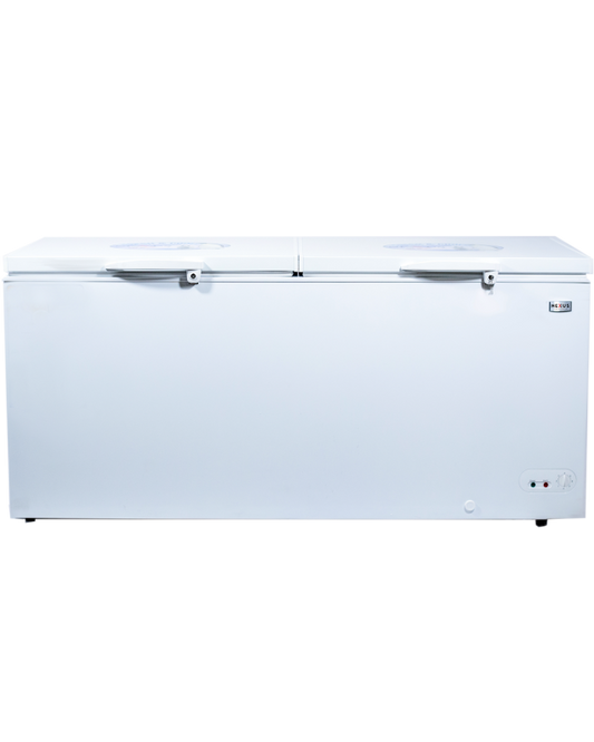 Nexus NX-695CP 490 Litres  Chest Double Door Freezer Silver