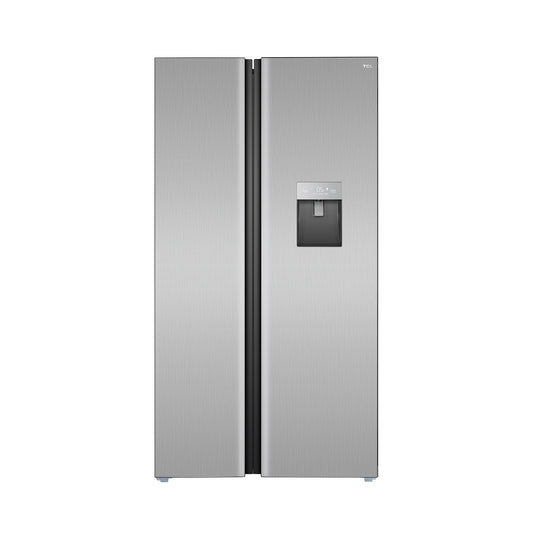 TCL P790SBSVCM 631L Side-by-Side Refrigerator with water dispenser, automatic temperature compensation, inside condenser defrost