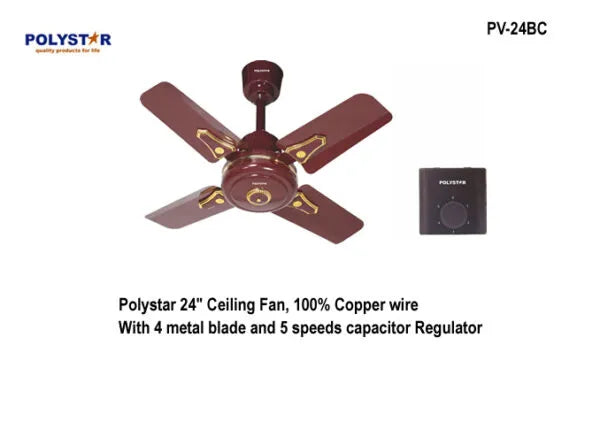 Polystar 24 inches Ceiling Fan PV-24BC
