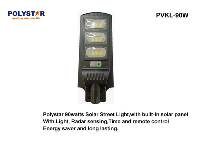 POLYSTAR 90 WATTS SOLAR STREET LIGHT PVKL-90W