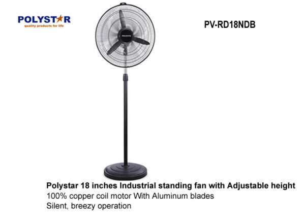 Polystar 18 inches Industrial Fan with Adjustable Height PV-RD18NDB
