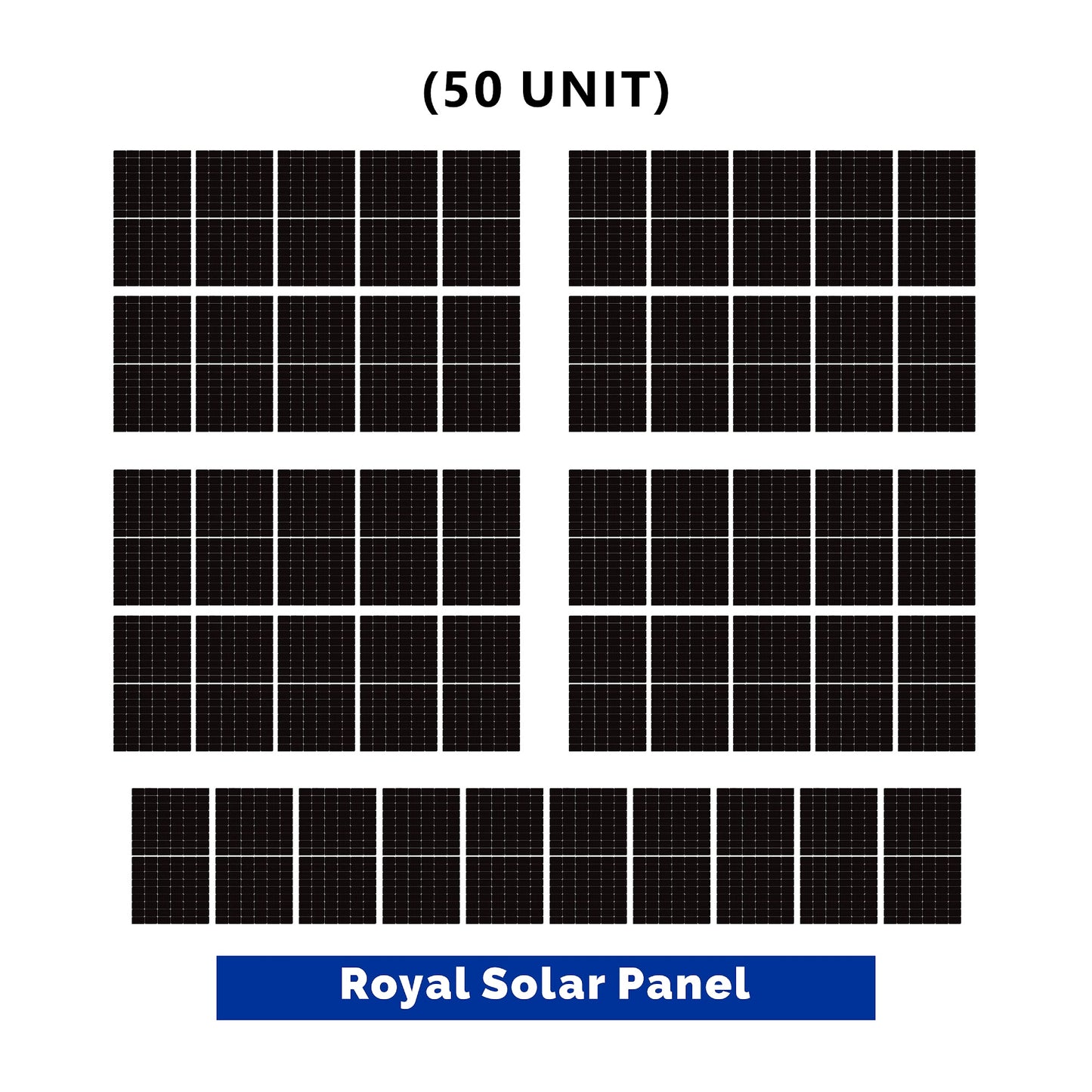 50 UNIT Royal 550 Watt Mono Half-cut Solar Panel with S.Save ₦298,850! 😱🛒 on this Deal.