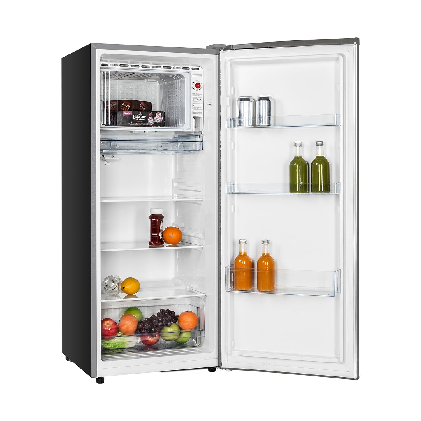 Royal 215L Refrigerator Direct Cool Single Door, energy saving and low noise, with lock and adjustable shelves - RREF215BF