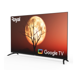 Royal 55 Inch QLED Google TV Voice Control, Metal Frameless Bezel, DDR, H.265,  HDR10 - RTV55QM8B