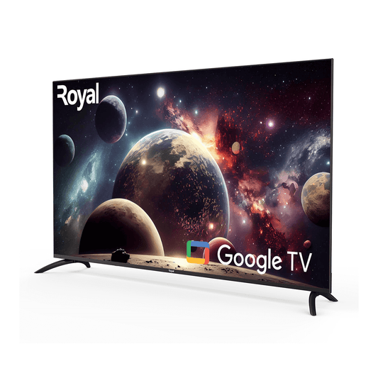 Royal 98 Inch QLED Google Metal Frameless Bezel Tv With Free Bracket RTV98QG8T