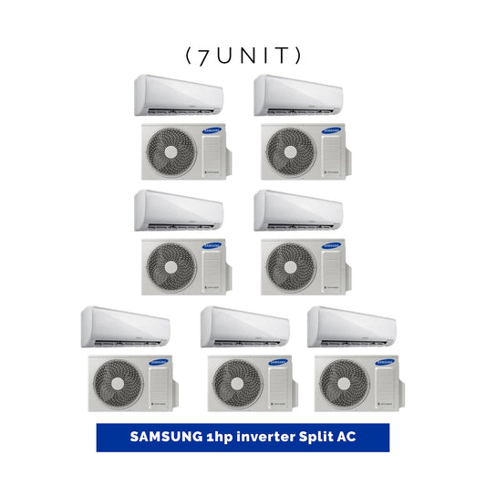 7 UNIT COMBO - Samsung 1HP Inverter Split Air Conditioner AR09TVHGAWK/AF.Save ₦186,288! 😱🛒 on this Deal