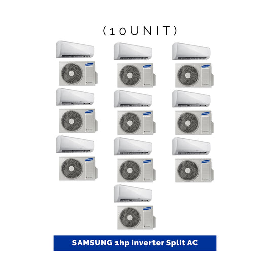 10 UNIT COMBO- Samsung 1HP Inverter Split Air Conditioner AR09TVHGAWK/AF.Save ₦266,127! 😱🛒 on this Deal