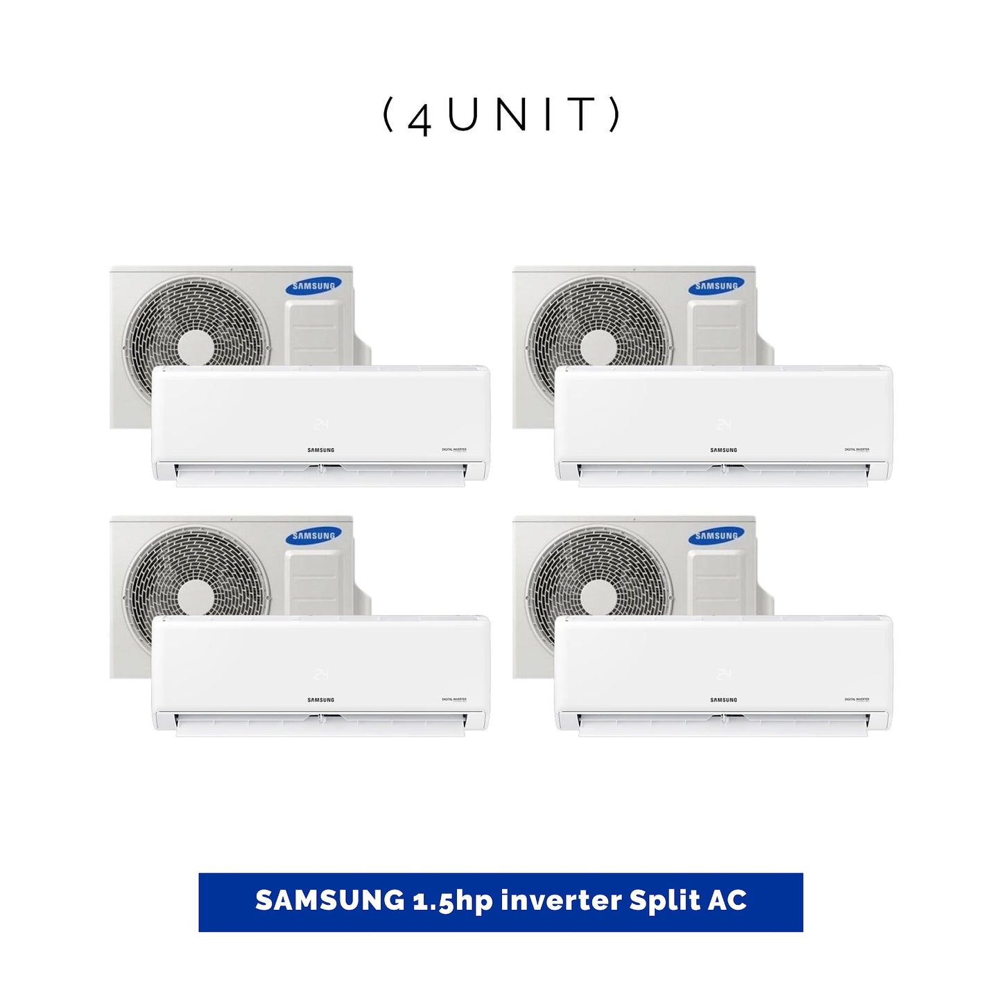4 UNIT COMBO Samsung 1.5hp Inverter Split Air Conditioner AR12BVHGAWK/AF. Save ₦157,574! 😱🛒 on this Deal