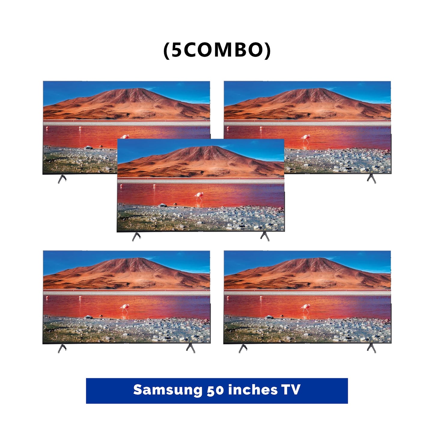 5 UNIT COMBO Samsung 50 Inch Crystal UHD 4k Smart Tv Pur Color - UA50AU7002 Save ₦118,250! 😱🛒 on this Deal