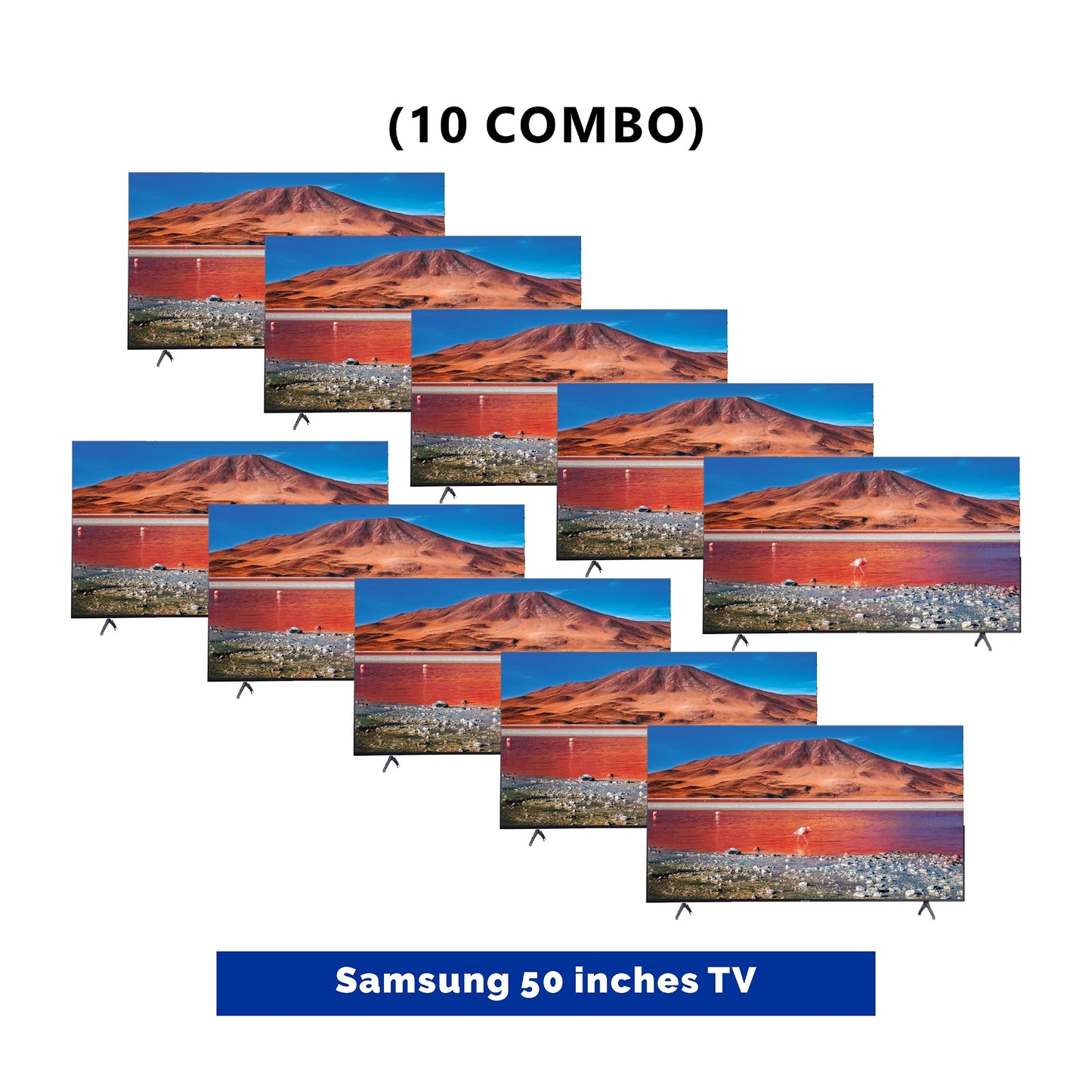 10 UNIT COMBO Samsung 50 Inch Crystal UHD 4k Smart Tv Pur Color - UA50AU7002 Save ₦236,500! 😱🛒 on this Deal