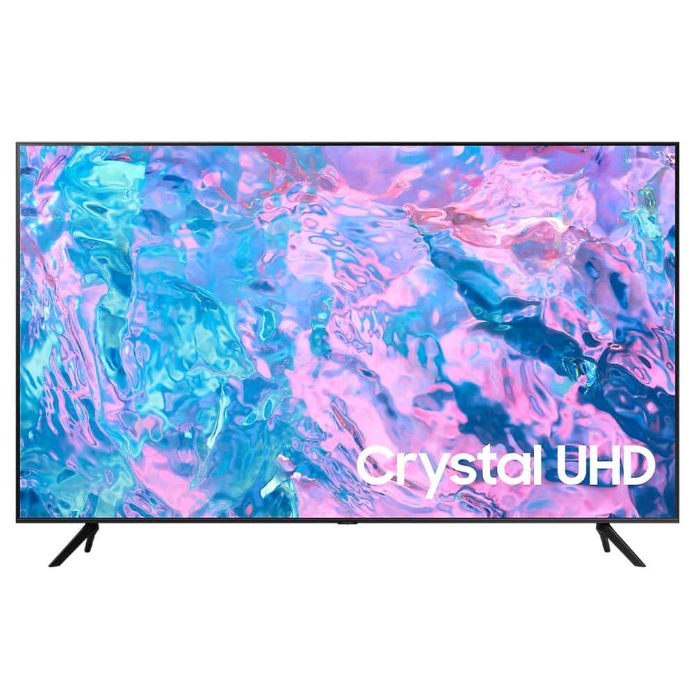 Samsung 85 Inch UA85CU7000 Uhd 4K Smart Tv Smarthub 3-side bezeless design Google meet  HDMI - 3*HDMI2.0  Web-Browser & Tap & Mirror