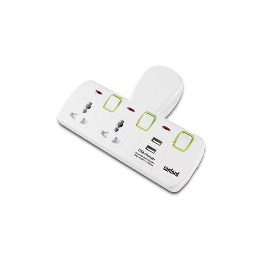 Sanford 2 Way Multi Adaptor Plus USB Port SF286ADP