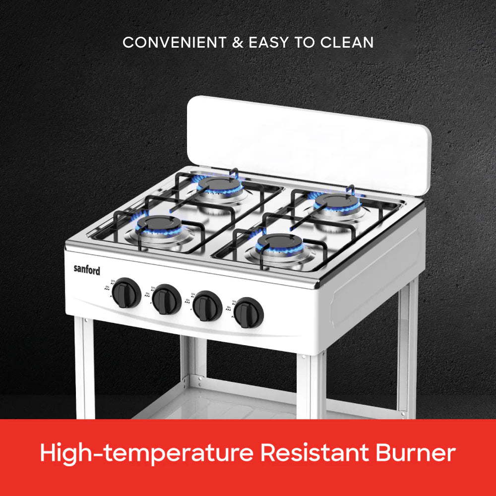 Sanford 4 Burner Stainless Steel Gas Cooker With Stand SF5460GC