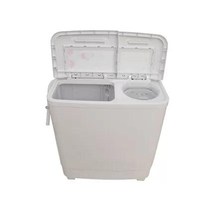 Scanfrost 6.5Kg Twin Tub Semi-Automatic Washing Machine with Toughened Glass Cover, Separate Tubs, SFSANTTA6