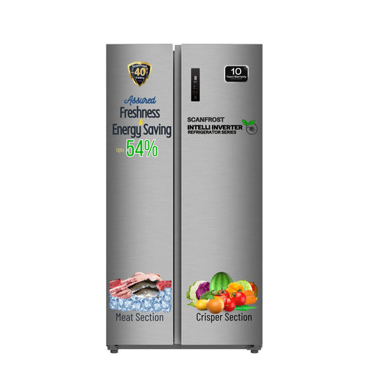 Scanfrost 450L inverter Side-By-Side Refrigerator| SFSBS450ME