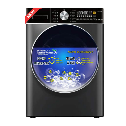 Scanfrost 8kg Front Load Inverter Washing Machine - SFWMFL8000INVME