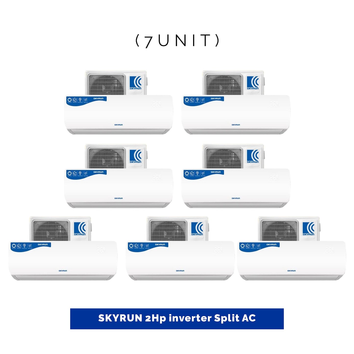 7 UNIT COMBO Skyrun Inverter 2HP-Split Air Conditioner KF-50GWHDI-X9/T. Save ₦217,980! 😱🛒 on this Deal