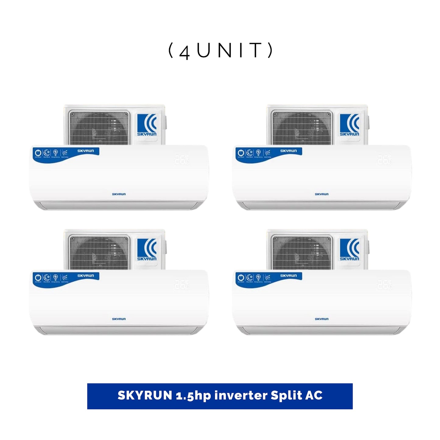 4 UNIT COMBO Skyrun Inverter 1.5HP-Split Air Conditioner KF-35GWHDI-X9/T. Save ₦90,960! 😱🛒 on this Deal