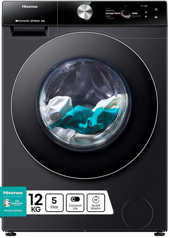 Hisense  12KG Inverter Front Load Washing Machine WF 7S1247BB