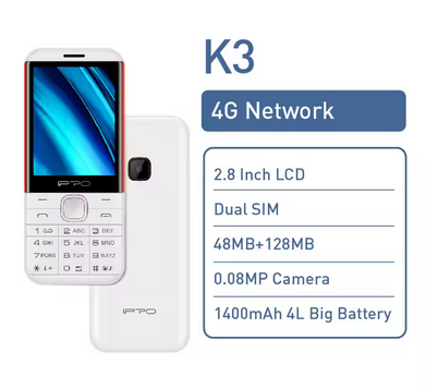 IPRO 4G network 2.8 inch Phone K3