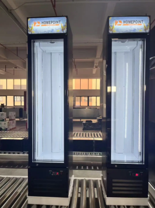 HOMEPOINT ONE DOOR GLASS LUXURY COMMERCIAL SUPERMARKET DISPLAY CHILLER