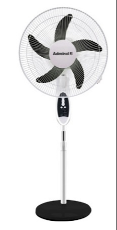 Admiral 18-inch Rechargeable Fan with FM, ADKL-300H