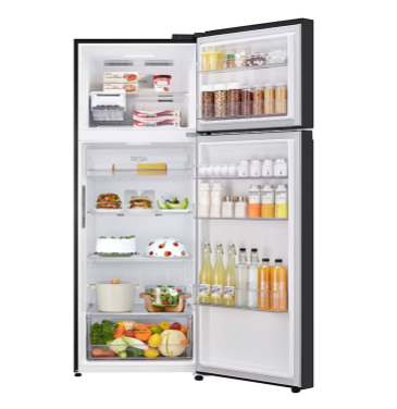 LG 491L Double door Top Mount Freezer Inverter Refrigerator with Ice Maker and Water dispenser REF F452PFAQ