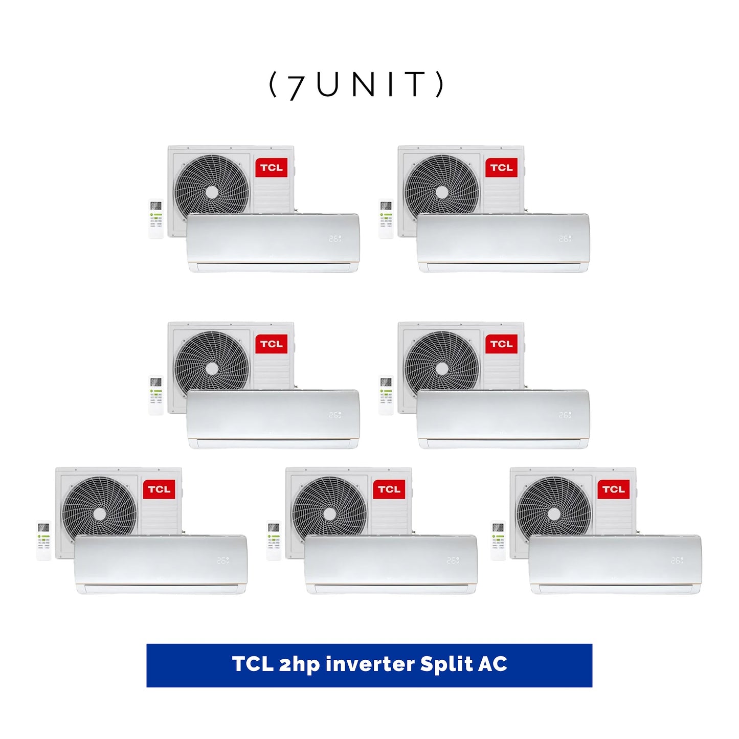 7 UNIT COMBO - TCL 2HP Inverter Split Air Conditioner TAC18CSA/TPH11IX  With Free Installation Kit.Save ₦118,650! 😱🛒 on this Deal
