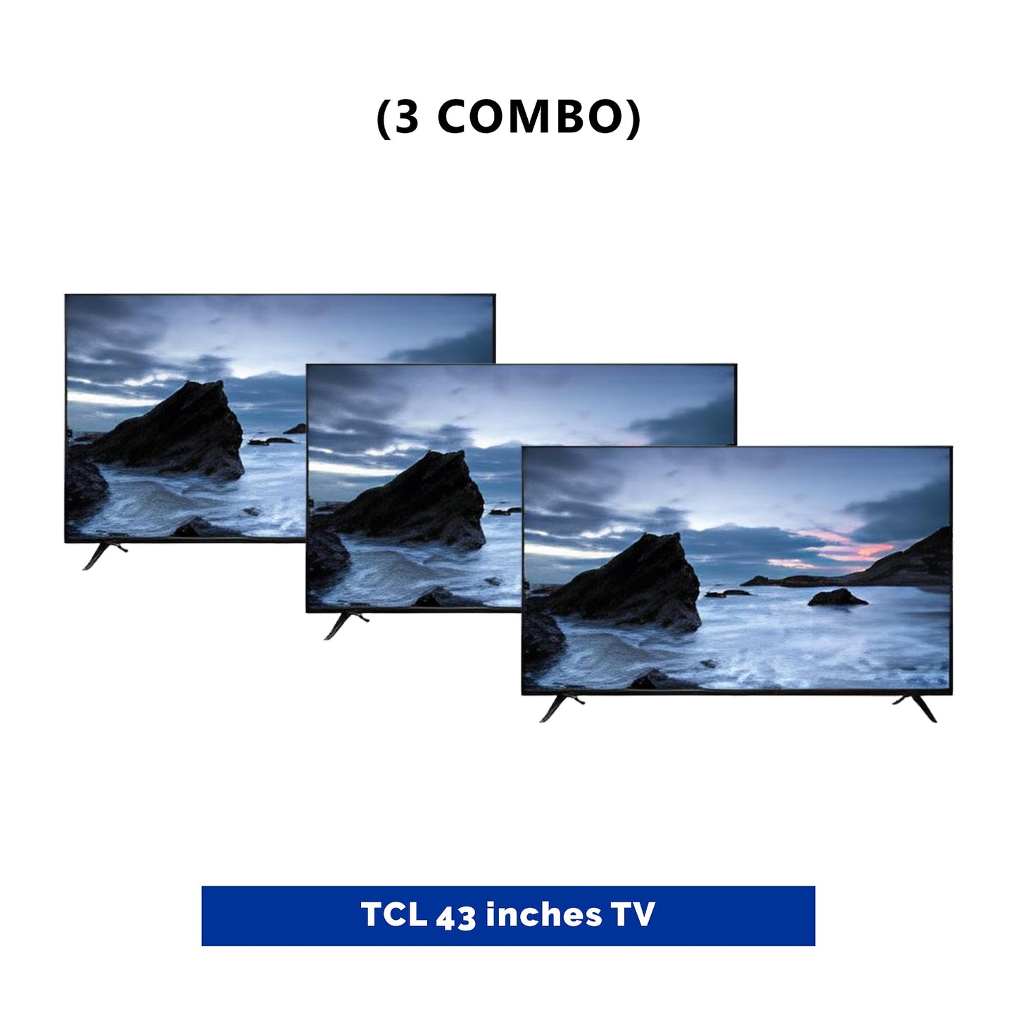 3 UNIT COMBO TCL LED Digital TV 43 Inch Smart Display with 4K Resolution and HDR - 43D3400 Save ₦32,001.48! 😱🛒 on this Deal