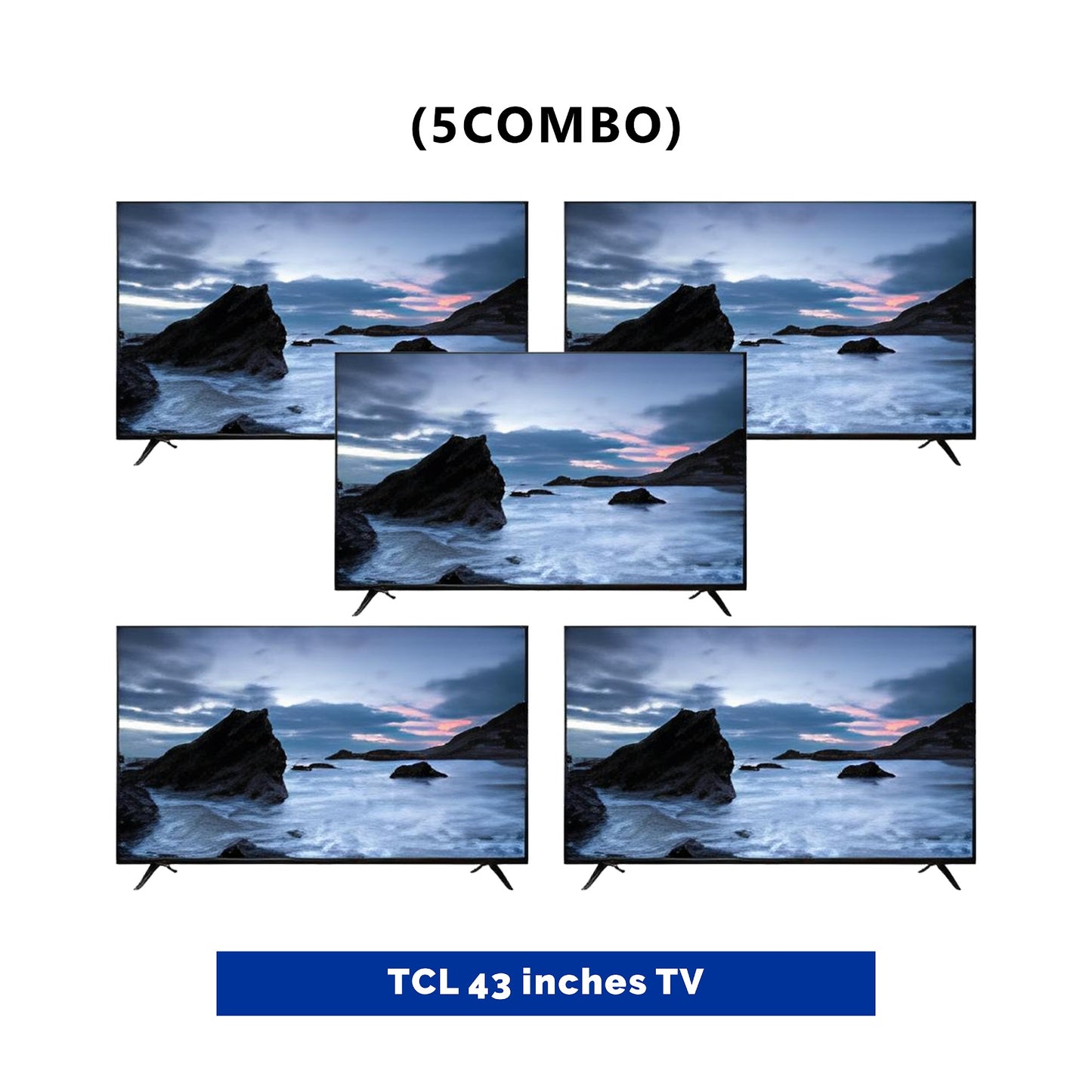 5 UNIT COMBO TCL LED Digital TV 43 Inch Smart Display with 4K Resolution and HDR - 43D3400 Save ₦53,335.8! 😱🛒 on this Deal