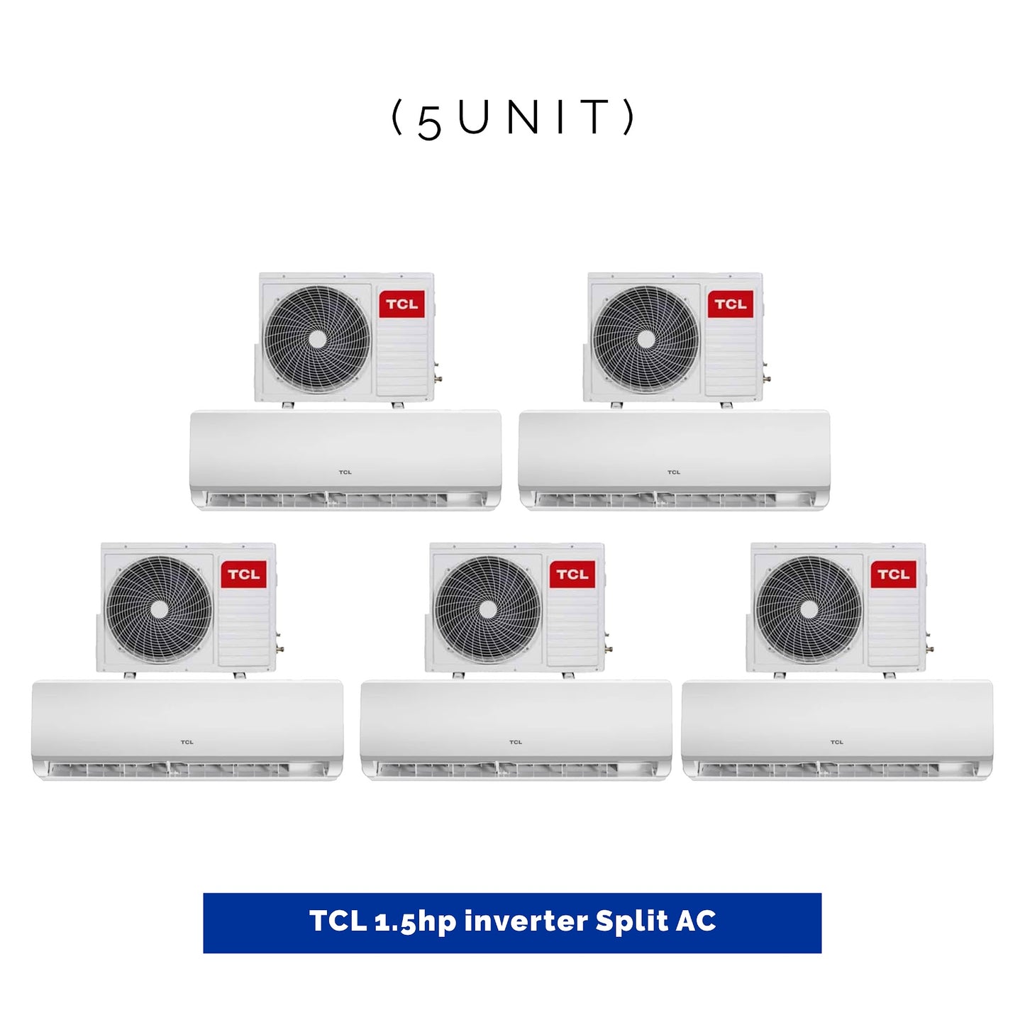 5 UNIT COMBO - TCL 1.5HP Inverter Split Air Conditioner TAC- 12CSD/TPH11IX With Kit. Save ₦118,500! 😱🛒 on this Deal