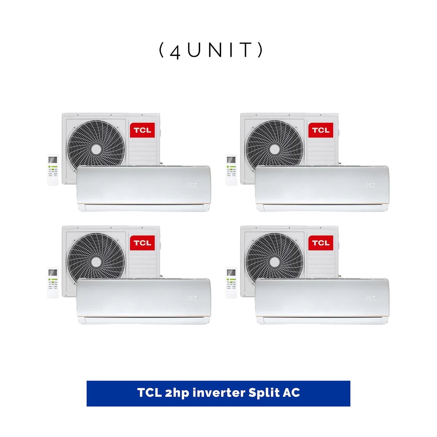 4 UNIT COMBO - TCL 2HP Inverter Split Air Conditioner TAC18CSA/TPH11IX  With Free Installation Kit. Save ₦67,600! 😱🛒 on this Deal