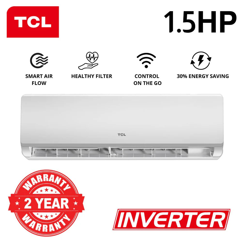 TCL 1.5HP Inverter Split AC TAC12CSD/TPH11IX  With Kit