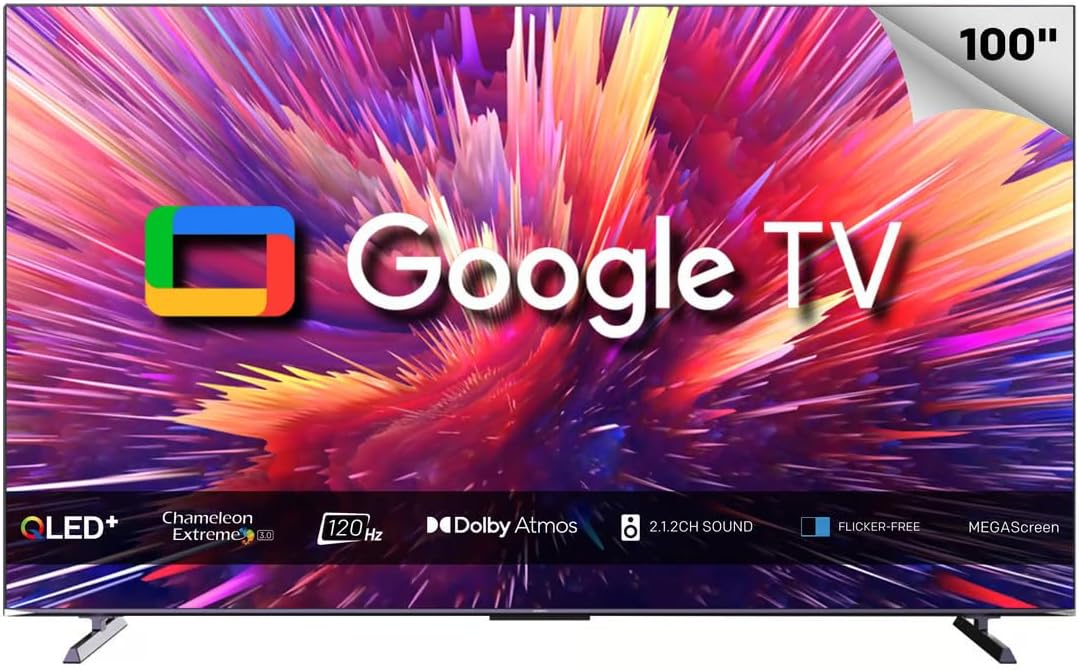 Buy Skyworth 100 Inch QLED 4K Smart TV, Frameless with BLUETOOTH ...