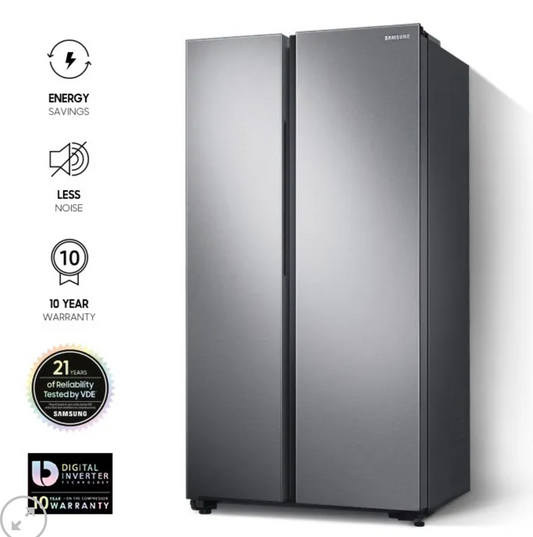 Samsung RS62R5001M9/UT 680 Litres Side By Side Refrigerator